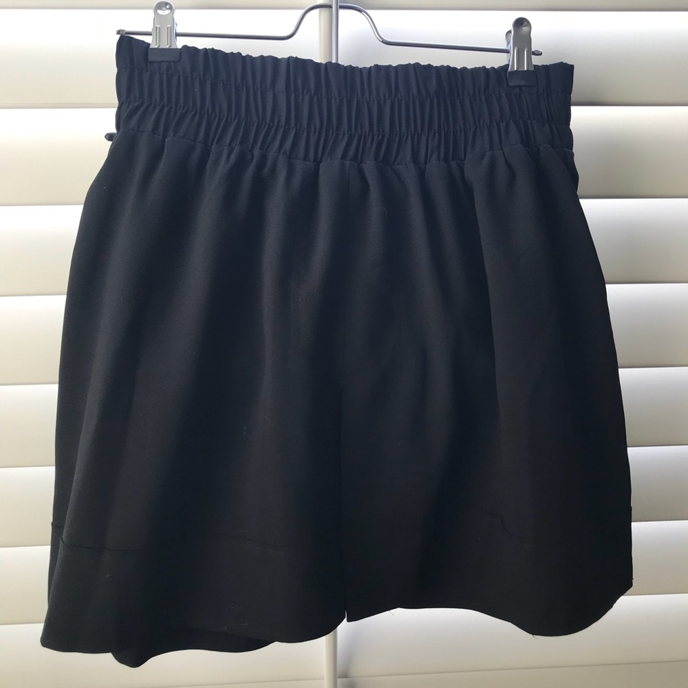 Black mini skirt